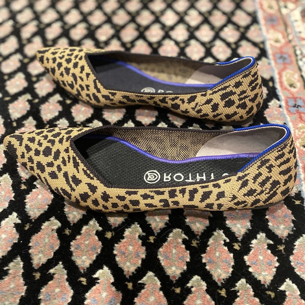 Rothy’s Leopard Point Flats